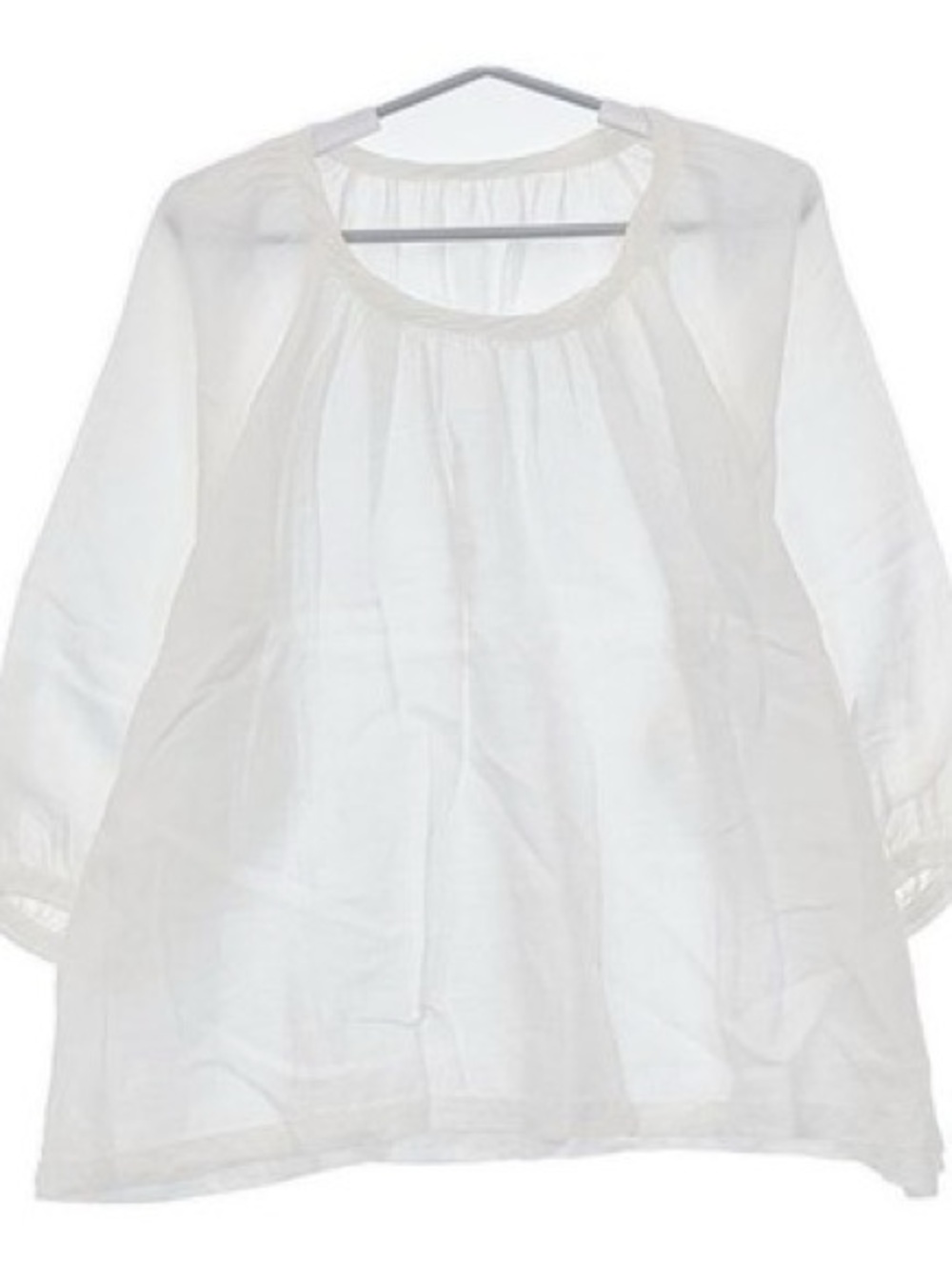 nest Robe 01112-1165 Linen pullover Blouse shirt white 5-0619M